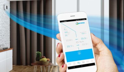 App styring af Prana ventilatorer